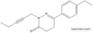 Molecular Structure of 142027-54-1 (3(2H)-Pyridazinone, 6-(4-ethylphenyl)-4,5-dihydro-2-(2-pentynyl)-)